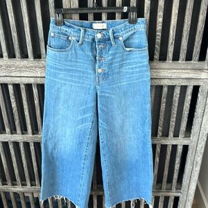 Madewell cropped flare  denim